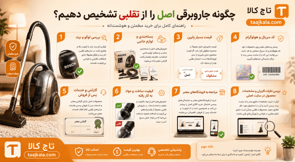 تشخیص جارو برقی اصل از تقلبی