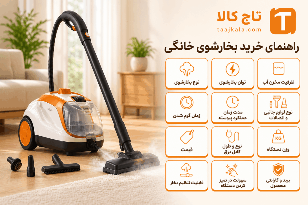 راهنمای خرید بخار شوی _ مواردی که هنگام خرید باید توجه کنید