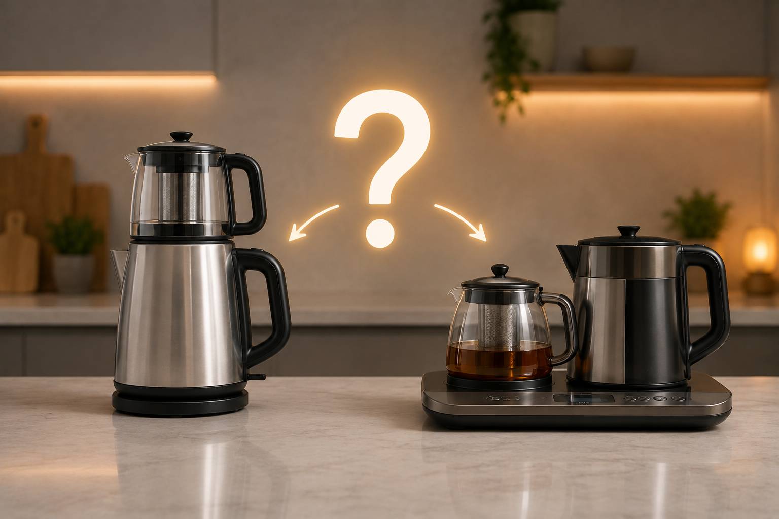 چای ساز روهمی بهتره یا کنار هم (صفحه ای)؟