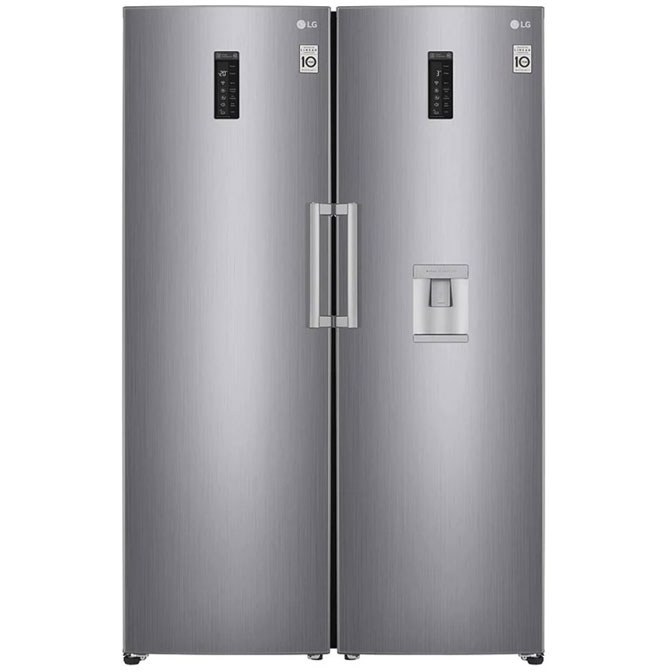 یخچال فریزر ساید بای ساید ال جی مدل 411-414 silver - نمای 1
