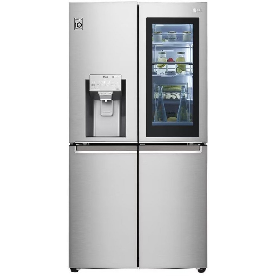 یخچال فریزر ساید بای ساید ال جی مدل X945 Silver - نمای 1